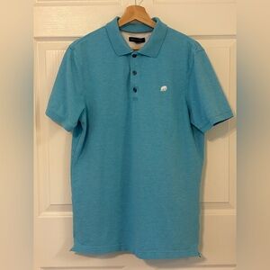 Banana Republic Men's Short Sleeve Polo Shirt Light Blue/Turquoise Color size L